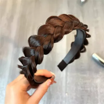 1 Pcs Women Braided Wig Head Band